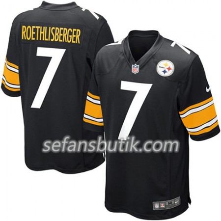 Pittsburgh Steelers Tröjor Ben Roethlisberger 7 Nike Svart - Herr Pittsburgh Steelers Tröjor Ben Roethlisberger 7 Nike Svart - Herr